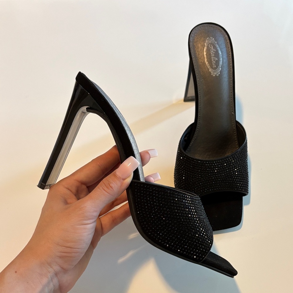 Black Sparkling Heels